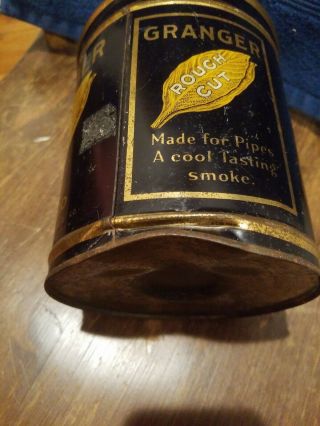 Vintage Granger Rough Cut Pipe Tobacco Tin 3