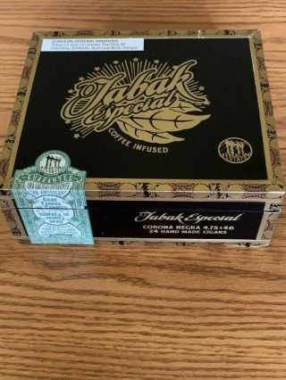Tabak Especial Corona Negra Empty Wooden Cigar Box by Drew Estate 3