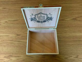 John Bull Crown Corona Empty Wood Cigar Box 2