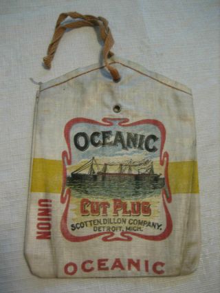 Vintage SCOTTEN,  DILLON COMPANY OCEANIC Cut Plug Tobacco Bag - Michigan 2
