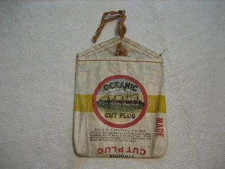 Vintage SCOTTEN,  DILLON COMPANY OCEANIC Cut Plug Tobacco Bag - Michigan 3
