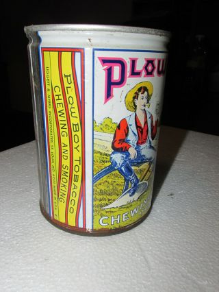 Vintage Plow Boy Chewing & Smoking Tobacco Tin 8 ounces 2