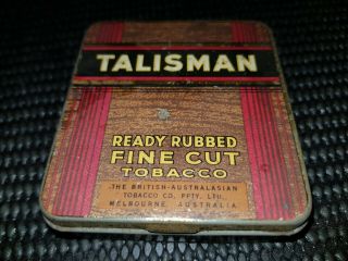 Vintage Talisman Tobacco Tin 2
