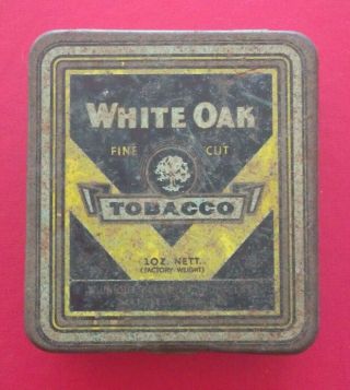 Vintage White Oak Tobacco Tin 1oz