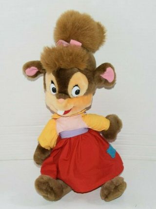 Vtg American Tail Fievel Goes West Tanya Stuffed Doll Toy 1989 Universal Studios