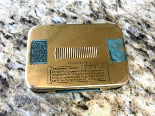 Vintage Edgeworth Extra Sliced Pipe Tobacco Empty Tin Box Hinged lid 2