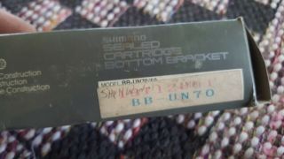 Nos Shimano Xt Bottom Bracket,  Bb - Un70.  122x73 Mm.  Retro,  Vintage,  Classic.