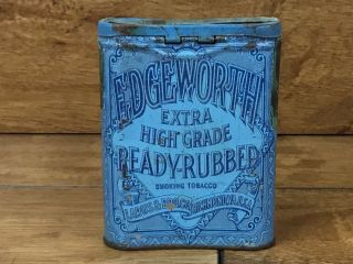 Vintage Edgeworth Ready - Rubbed Tobacco Pocket Tin 4”