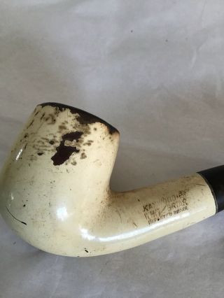 Vintage Kaywoodie White Briar Imported Briar Tobacco Pipe 2