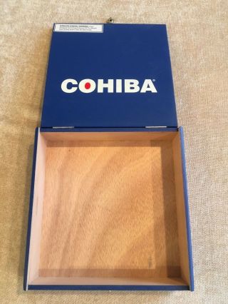 Cohiba Blue Clasico (389) Wood Cigar Box Empty Lovely 3