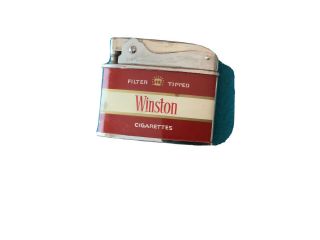 Vintage Winston Cigarettes Lighter Zenith Superior Quality Design Reg 
