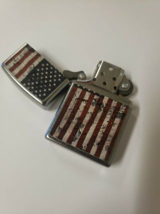 ZIPPO - March 2014 Distressed American Flag. 3