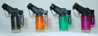 Prof Angled Jet Flame Lighter Pipe Lighter Windproof Turbo Flame Refillable Neck