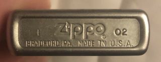 Brushed Steel Zippo Lighter 2