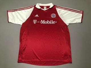 Vintage Adidas 2003 - 2004 Fc Bayern Munchen Home Soccer Jersey Adult Size Large