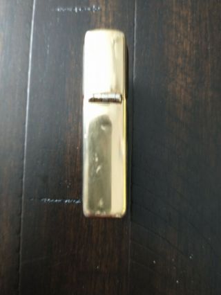 ZIPPO Lighter - - - Dated June 1993 - - Gold W/Black Padding - - 3