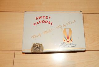 Vintage Sweet Caporal Cigarette Tin Kinney Bros.