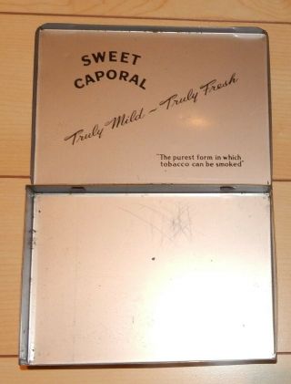 Vintage Sweet Caporal cigarette tin Kinney Bros. 3