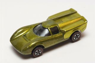 C06 Vintage Mattel Hot Wheels Redline 1969 Lime Green Lola Gt70