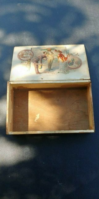 Vintage wooden cigar box,  