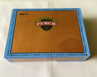 Punch “gran Puro " Nicaragua Wooden Cigar Box Empty