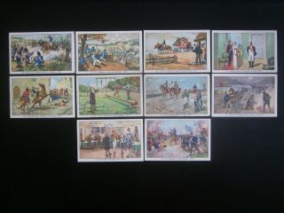10 Large German Trade Cards Of The Napoleonic Wars (1806 - 15),  Issued In 1934