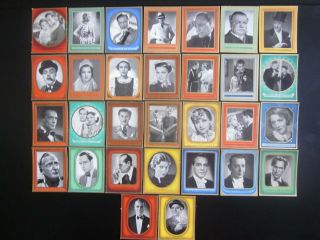 30 German Cigarette Cards Of German Film Stars Of The 1930s,  Issued In 1937,  1/2