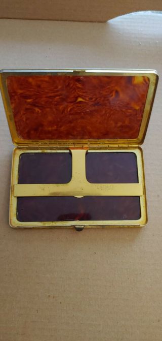 Vintage Evans Woodgrain Cigarette Case - Not Very Common
