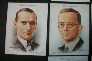 Cigarette Tobacco Cards Wills Famous British Authors 1937 10 Cards 2