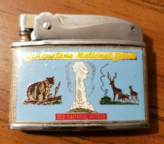 Vintage Yellowstone National Park Advertising Lighter Great Color