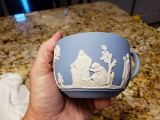 Vintage Wedgwood Blue Jasperware Tea Cup