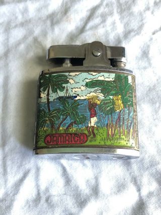 Vintage Partner Automatic Lighter Jamaica Theme