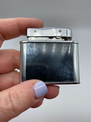 CONTINENTAL Thinlite Pocket Cigarette Lighter Vintage Collectible Antique Chrome 2