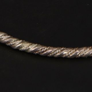 VTG Sterling Silver - Southwestern Twisted Rope Solid 8.  5 