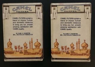 3 Vintage CAMEL FILTERS Cigarette Pack BUTANE LIGHTER - 2 - 1/4 