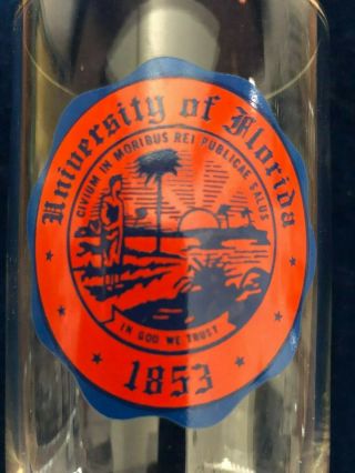 Vintage - University Of Florida Gators Drinking Glass - Rare - 5 