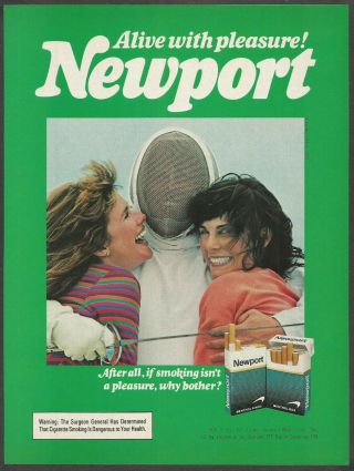 Newport Cigarettes - 1983 Vintage Print Ad