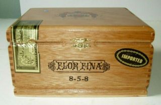 Flor Fina Empty 50 Cigar Wood Box 2