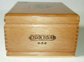 Flor Fina Empty 50 Cigar Wood Box 3