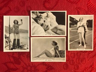 1939 British American Tobacco 4 Card Subset - Modern Beauties - Pin Up - Risque - Ex,