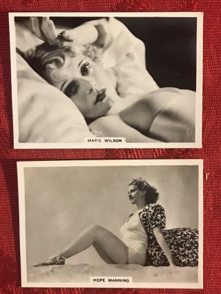 1939 BRITISH AMERICAN TOBACCO 4 CARD SUBSET - MODERN BEAUTIES - PIN UP - RISQUE - EX, 3
