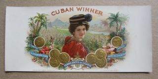 Old Antique - Cuban Winner - Inner Cigar Label