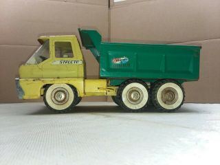 Vintage Structo Pressed Steel Toy Hydraulic Dumper Dump Truck Tonka