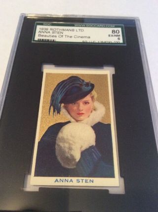 1939 Rothmans Beauties Of The Cinema Anna Sten Sgc 80/6