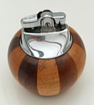 Vintage Ronson Woodenware Lighter Lancraft 2