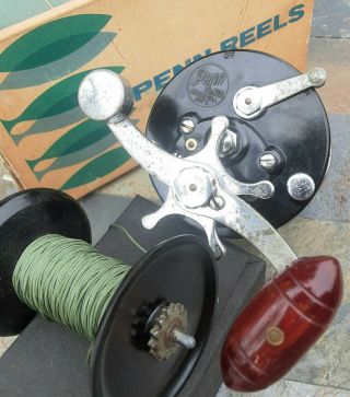 Vintage Penn Surfmaster 200 With Extra Spool In Wrong Box.  Great