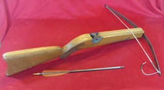 Antique/vintage German Crossbow Hand Made (with Arrow)