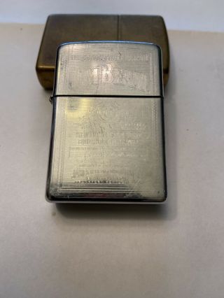 Jim Beam Zippo Lighter And Brass Zippo Lighter