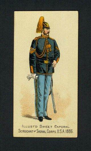 Sergeant Of Signal Corps,  U.  S.  A.  1886 1888 N224 Kinney Bros.  Military - Ex - Mt