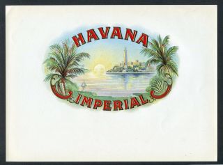 Old Havana Imperial Cigar Label